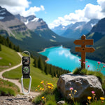 Black Carabiner Key Chain Compass Thermometer Metal Camping Outdoor Gadgets Hiking Survival to Multifunctional Mountaineering Sports Outdoor Recreation Accessories