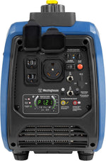 Westinghouse 2550 Peak Watt Super Quiet & Lightweight Portable Inverter Generator, RV Ready 30A Outlet, Gas Powered, CO Sensor, Parallel Capable, Long Run Time,Blue