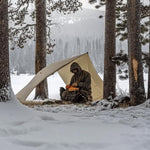 Timberline Desert Tan Tarp: Waterproof Camping Tarp for Hunting, Glassing, Hammock Rain Fly, Ultralight Backpacking Gear Sun Shelter & Heavy Duty Outdoor Protection