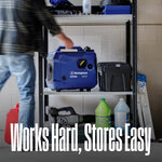 Westinghouse 2550 Peak Watt Super Quiet & Lightweight Portable Inverter Generator, RV Ready 30A Outlet, Gas Powered, CO Sensor, Parallel Capable, Long Run Time,Blue