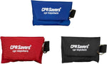 & First Aid Supply CPR Face Shield Mask Keychain Kit with Gloves for CPR Training and Rescue (1, Blue)