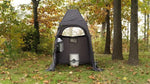Privy Bivy Privacy Tent - Windproof, Portable Shelter for Camping Toilets & Changing Room - 6′ 8″ of Interior Height - Easy Setup - Pop-Up Pod with Window for Camping, Beach & Tailgates