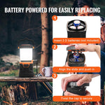 LED Camping Lantern, All-In-One, 1000LM, 360° Illumination, 4 Lighting Modes, Battery Powered Light, Outdoor Robust Flashlight, Built to Last Light, Ideal for Hiking Fishing Outages Repairs