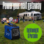 Westinghouse 2550 Peak Watt Super Quiet & Lightweight Portable Inverter Generator, RV Ready 30A Outlet, Gas Powered, CO Sensor, Parallel Capable, Long Run Time,Blue