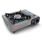 (2 Pack)  Tabletop Portable Butane Gas Camping Stove, 1 Burner, Gray