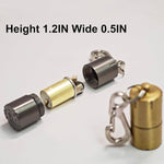 2 Pack Black Gold Keychain Peanut Lighter EDC Mini Waterproof Lighter for Fire Starter Survival Emergency Use Fluid Not Included