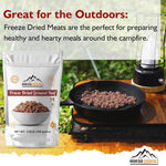 Freeze-Dried Ground Beef – Pre-Cooked and Ready-To-Eat Hamburger Meat | Everyday Meal Prep, Emergency Food Supply, Camping and Survival Food | 10 Servings per Pouch | Made in USA | 7-Year Shelf Life | Pack of 1