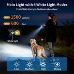 365Nm UV Flashlight EDC Flashlight Rechargeable with RGB, Mini Magnetic LED Flashlight Small Blcak Light Pocket Flashlight with Mode Memory Function for Travel, Emergency, Pet Urine Detection