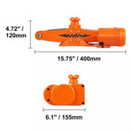 Electric Car Jack, 3 T /6600 Lbs. Scissor Jack, 12-Volt Electric Automatic Jack with Double Saddles and Remote Control