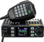 RA25 GMRS Mobile Radio, Long Range GMRS Radio Mobile Transceiver, 8 Repeater Channel Base Station, Emergency Alarm FM Radio, Mobile Two Way Radio for Farm Overlanding