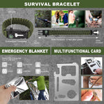 Gifts for Men Fathers Day Dad, Survival Kit, 150 PCS Survival Gear and Supplies Equipment with Trauma Bag, Molle Pouch Emergency Kit for Outdoor Camping, Hunting, Car, Home, Earthquake, Adventures