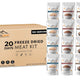 120 Servings Freeze Dried Premium Variety Meat Kit