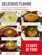 Emergency Food Supply - 120 Servings Favorites Sample Bucket, Survival Food Kit, Freeze Dried Prepper Food & Dehydrated Meals for Camping Essentials & Backpacking, up to 25 Year Shelf Life