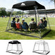 Waterproof Clear Weather Pod - Windproof Sport Shelter with Removable Top Cover, Sturdy Frame Bubble Tent for Cheering, Watching Sports, Fishing & Camping