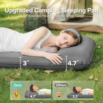 Self-Inflating Sleeping Pad for Camping, 3" Ultra-Thick Outdoor Camping Mat with Pillow & 9.5 R-Value, Insulated All-Season Foam Camping Mattress for Camping Travel Tent Car