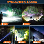 LED Headlamp Rechargeable, Upgraded 30W Super Bright Head Lamp100000 High Lumen