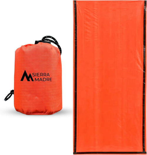 Emergency Sleeping Bag ? Ultralight, Waterproof Mylar Thermal Bivy Sack Tent for Hiking, Bug-Out Bags, Survival Kits