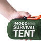 Emergency Survival Tent Life Shelter - 2 Person Mylar Emergency Shelter Tube Tent with Emergency Whistle & Paracord, All-Weather Essential Survival Gear for Camping, Hiking & Survival Kits