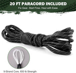 Emergency Survival Tent Life Shelter - 2 Person Mylar Emergency Shelter Tube Tent with Emergency Whistle & Paracord, All-Weather Essential Survival Gear for Camping, Hiking & Survival Kits