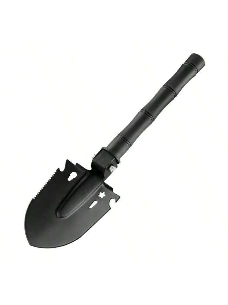 Foldable Portable Truck Mounted Engineer Shovel Camping Tent Outdoor Shovel Self-Defense Survival Tool Compass Storage Bag