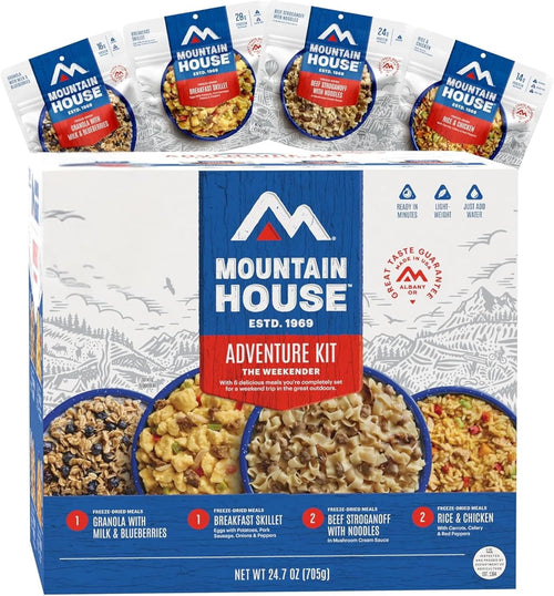 Emergency Meal Assortment Kits, Freeze-Dried Survival Food Kit for Disaster Preparedness & Long-Term Storage, 30-Year Shelf Life