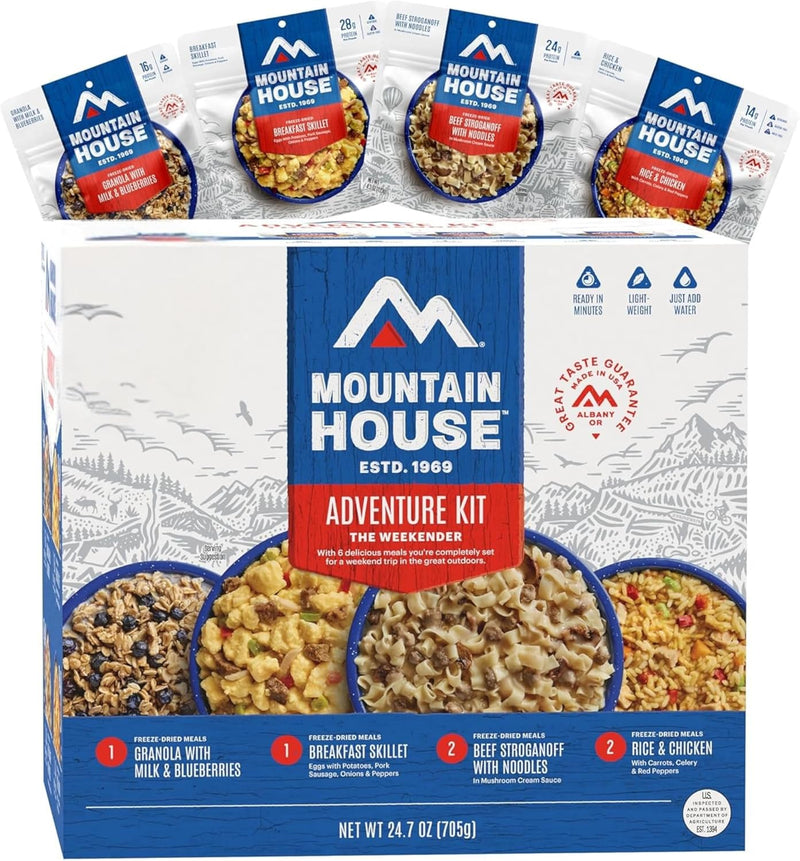 Emergency Meal Assortment Kits, Freeze-Dried Survival Food Kit for Disaster Preparedness & Long-Term Storage, 30-Year Shelf Life