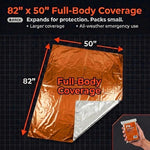 Mylar Blankets 8 Pack - Waterproof Emergency Blanket - Rip and Tear Resistant Survivalist Gear - Emergency Thermal Blanket for Outdoor Survival