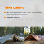 Timberline Desert Tan Tarp: Waterproof Camping Tarp for Hunting, Glassing, Hammock Rain Fly, Ultralight Backpacking Gear Sun Shelter & Heavy Duty Outdoor Protection
