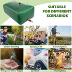 400 L/105.7 Gallon Water Storage Bladder, Foldable Portable Water Bladder Tank, Large Capacity Water Container, Water Bag for RV, Truck, Camping, Emergency & Outdoor Use