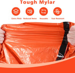 Emergency Sleeping Bag Survival Bag, Portable Waterproof Thermal Bivy Sacks,Bivvy Bags,Camping Mylar Sleeping Bag Survival Gear Emergency Blankets Survival Shelter