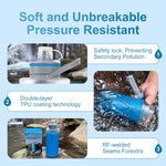 700Ml Collapsible Water Filter Bottle,Squeeze Water Filtered Bottle，Bpa-Free, Ultra Light Emergency Survival Water Filter，Perfect for Hiking, Backpacking, Camping