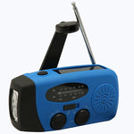 2000Mah Powerbank Radio Am Fm Solar Hand Crank Small Portable Radio USB Type-C Charging with 3 LED Flashlight Emergency Radio