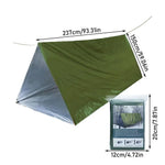 Outdoor Emergency Tent Survival Blanket Emergency Escape Camping Survival Tent Kit Insulation Blanket Mat Sleeping Bag Waterprof