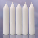 Emergency Candles 24 Pack White Short Taper Candles Unscented Home Emergency Kit