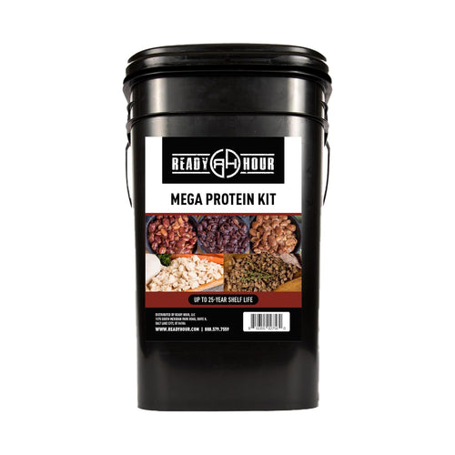 Mega Protein Kit with Real Freeze-Dried Meat (72 Servings), Freeze-Dried Chicken and Beef, Survival Food Storage, Emergency Preparedness, Emergency Prepper Kit, 30-Year Shelf Life Food
