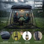 Waterproof Clear Weather Pod - Windproof Sport Shelter with Removable Top Cover, Sturdy Frame Bubble Tent for Cheering, Watching Sports, Fishing & Camping