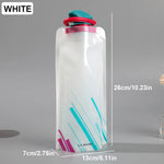 Outdoor Cycling Sports Water Bottle - Mountaineering Portable Water Cup - PE Plastic Folding Water Bag - Gift Promotion Water