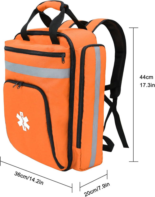 First Aid Backpack Empty,First Aid Medical Backpack,Ems EMT First Aid Bag Empty,Emergency Bag,Trauma Bag for Camping,Hiking,Outdoor Travel