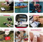 138 Pcs Mini First Aid Kit Travel Size, TSA Approved Small First Aid Kit for Car, Hiking & Home, Compact Travel Medicine Kit, Med Kit