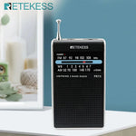 PR15 FM AM NOAA Emergency Pointer Tuning Radio Mini Handheld Radio Portable Pocket Radio Receiver with Weather Warning