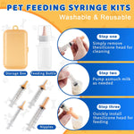 52Pcs Puppy Whelping Supplies,Whelping Kit,Puppies Birth,Kitten Dog Supplies,Puppy Kit,Bottle Feeding Kit for Newborn Puppy, Puppy Whelping Collars,Tube,Cord Clamps,Gloves,Digital Thermometer Scale