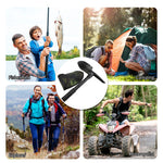 Foldable Portable Truck Mounted Engineer Shovel Camping Tent Outdoor Shovel Self-Defense Survival Tool Compass Storage Bag