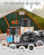 Portable Camping Cooking Set & Small Foldable Camping Table