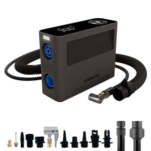 Strauto Rechargeable 120PSI Universal Inflator with Power Bank