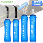 250Ml 500Ml Water Bottle TPU Folding Soft Flask Sport Water Bottle Water Bag Collapsible Water Bottle Running Camping