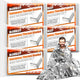 5-Pack Emergency Thermal Blankets, Heavy Duty Mylar Space Blanket with Ultimate Body Heat Retention for Camping Survival Kit, Car Emergency and Hiking, Waterproof & Windproof