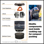 Jetboil Minimo Camping and Backpacking Stove Cooking System with Adjustable Heat Control